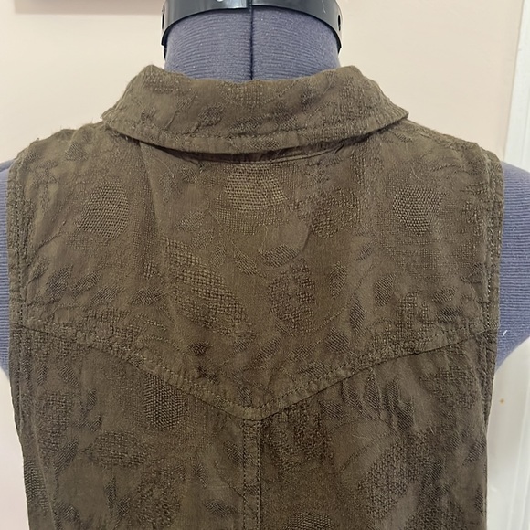 Anthropologie ECU Olive Green Shirt Dress Size XS - Picture 8 of 15